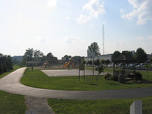 B.F. Crager Park in Flatwoods, Kentucky on a bright summer day