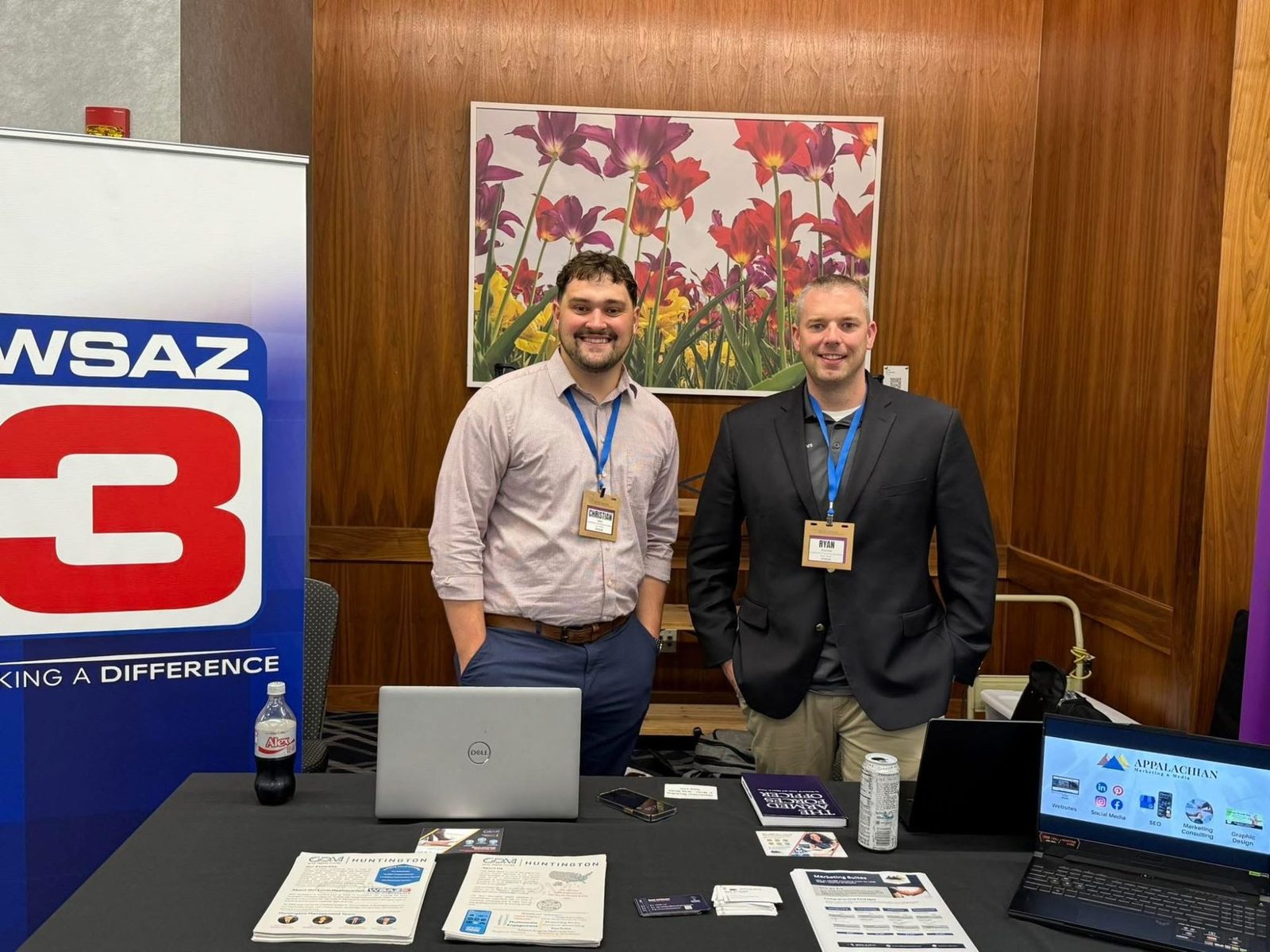 Appalachian Marketing & Media team at a business networking event