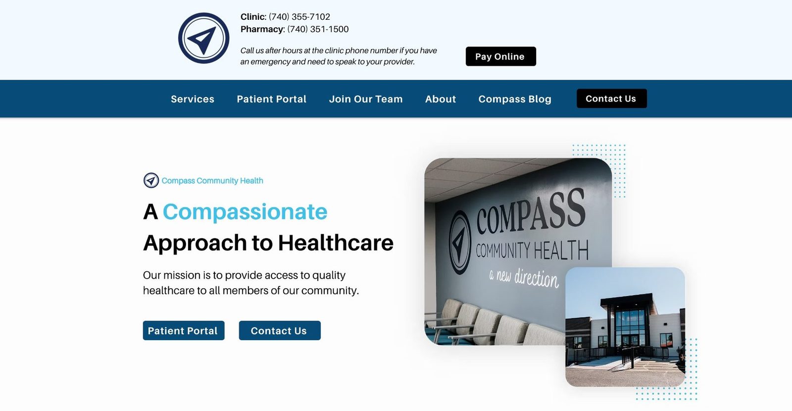 Website after redesign